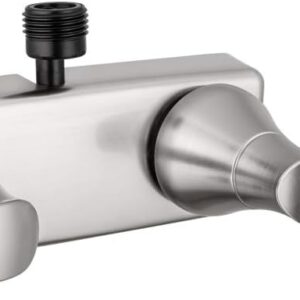 Dura Faucet DF-SA100LH-SN RV Shower Faucet Valve Diverter with Winged Levers (Satin Nickel)