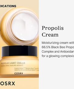 COSRX Full Fit Propolis Cream 65% Propolis Extract, Korean Glow Cream for Face,