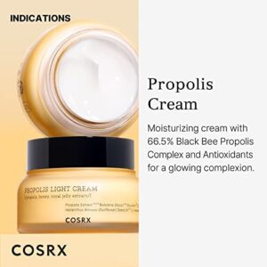 COSRX Full Fit Propolis Cream 65% Propolis Extract, Korean Glow Cream for Face,